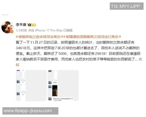 离世球迷姑姑揭露戴琳冷漠行为要求潘硕对账引发舆论热议